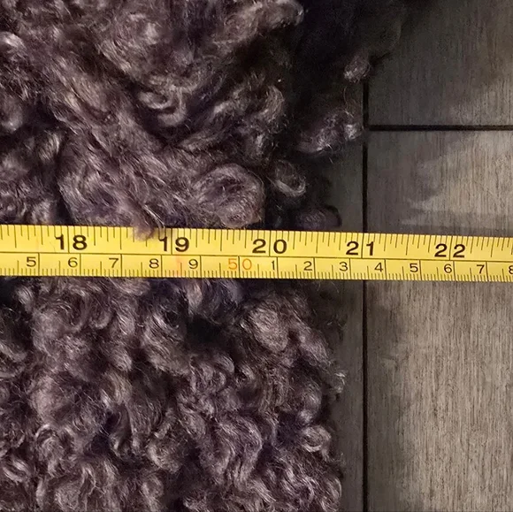 H&M Pile Coat XS - Dark Taupe - Picture 12 of 13